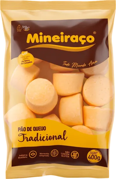Pão de queijo Tradicional Mineiraço 400g